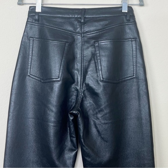 Aritzia Wilfred The Melina High Waisted Vegan
Leather Straight Leg Black Pant - Picture 10 of 16